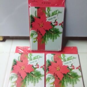 Hallmark Red and Green Holiday Note Cards
